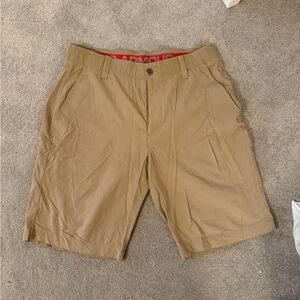 Under Armour Men's Khaki Flat Front Shorts